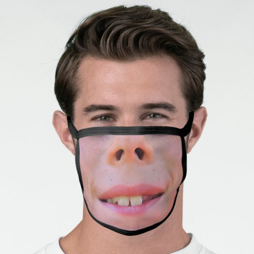 Hilarious Big Nose Funny Face Mouth Rabbit Teeth Face Mask