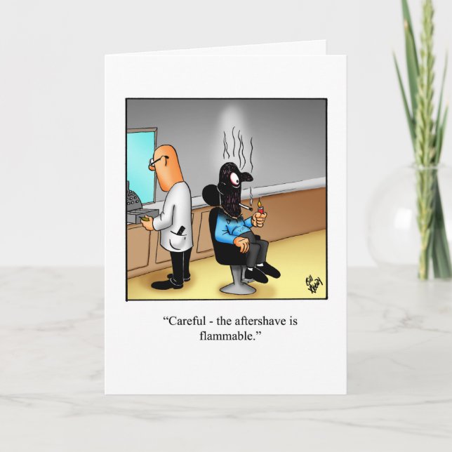 Hilarious Birthday Humor Card For Him (Front)