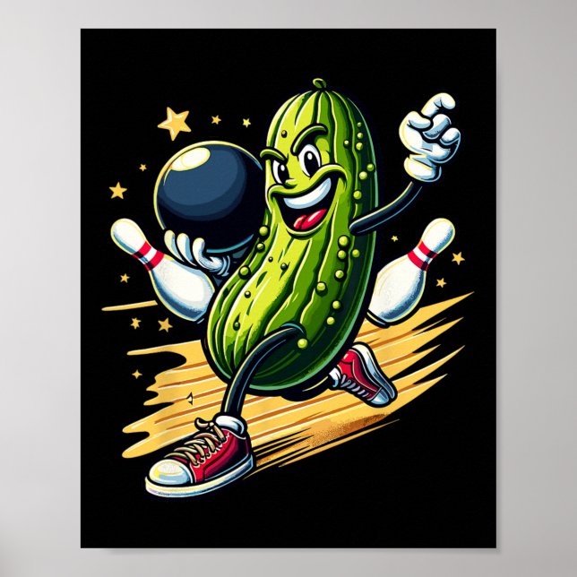 Hilarious Bowling Pickle  Poster (Front)