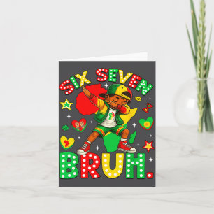 Hilarious Bruh History Dabbing 67 African American Card