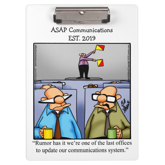 Hilarious Business Humor Clipboard Gift (Front)