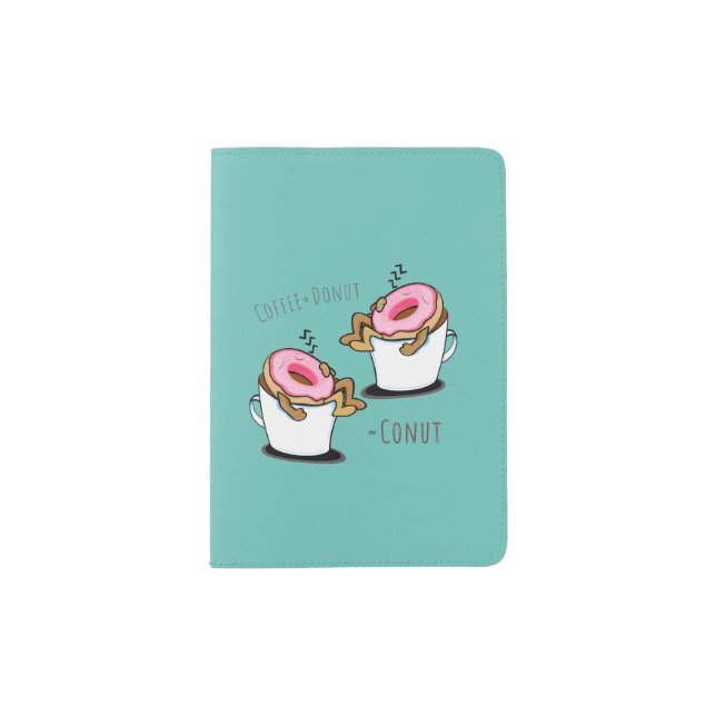 HILARIOUS CARTOON CONUT PASSPORT HOLDER (Front)