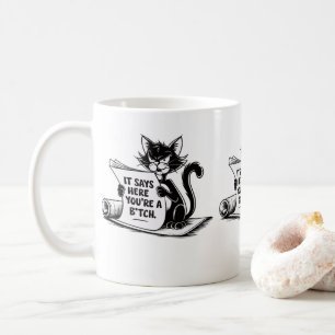 Hilarious Cat Gift For Office Or Home Cat Mom Dad Coffee Mug