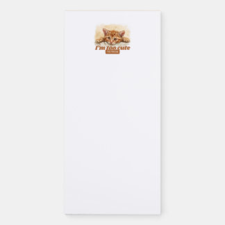 Hilarious Cat Gift Ideas for Animal Lovers Magnetic Notepad