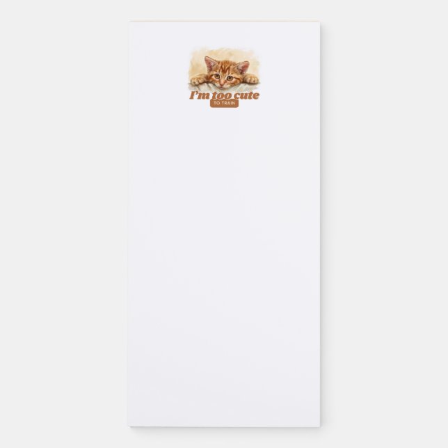 Hilarious Cat Gift Ideas for Animal Lovers Magnetic Notepad (Front)
