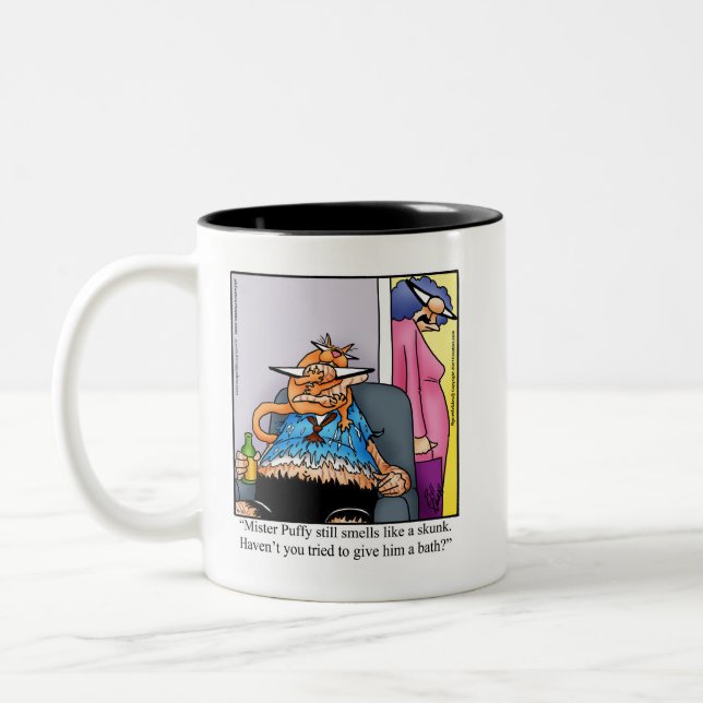 Hilarious Cat Humor Mug Gift (Left)