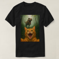 Hilarious Cat Selfie with T-Rex – Cat Selfie Art
