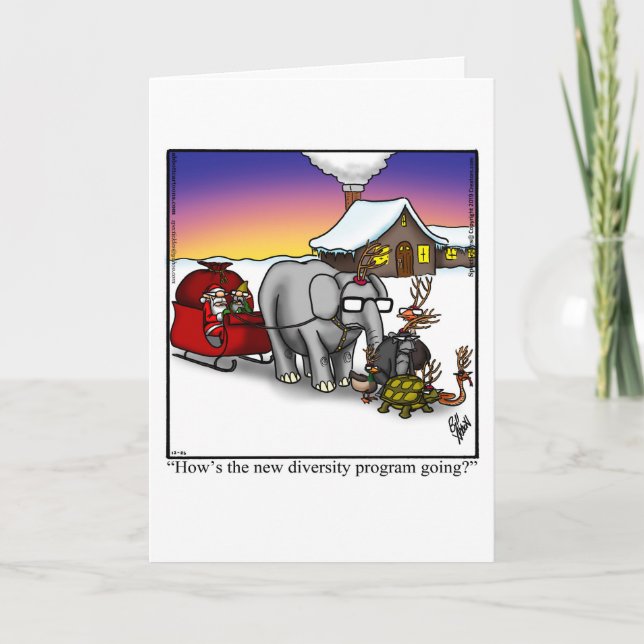 Hilarious Christmas Humor Greeting Card (Front)