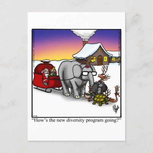Hilarious Christmas Humor Postcard