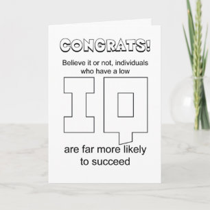 Hilarious congratulations graduate card