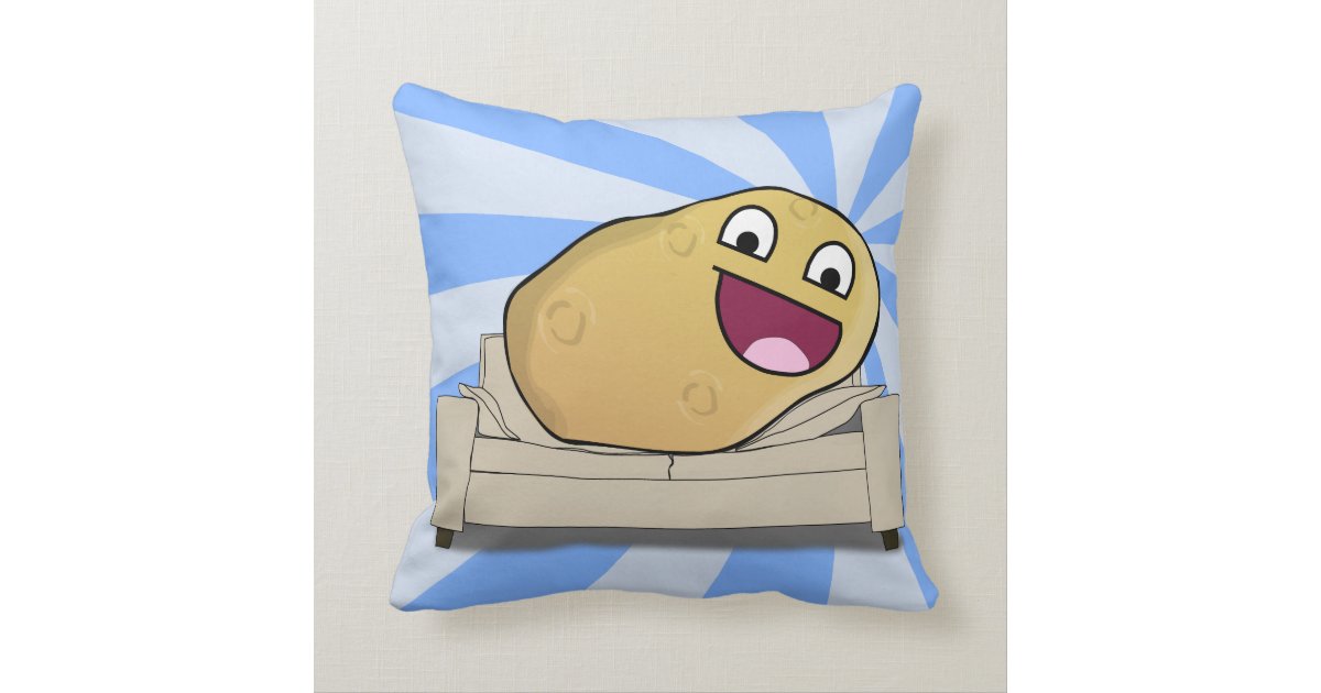 Hilarious Couch Potato Throw Pillow