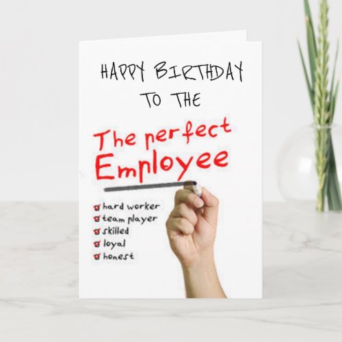 HILARIOUS EMPLOYEE FROM BOSS BIRTHDAY CARD