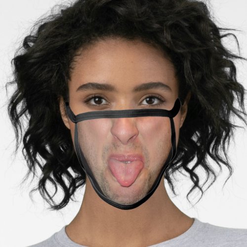 Hilarious Facial Expressions Show Tongue Mouth Face Mask