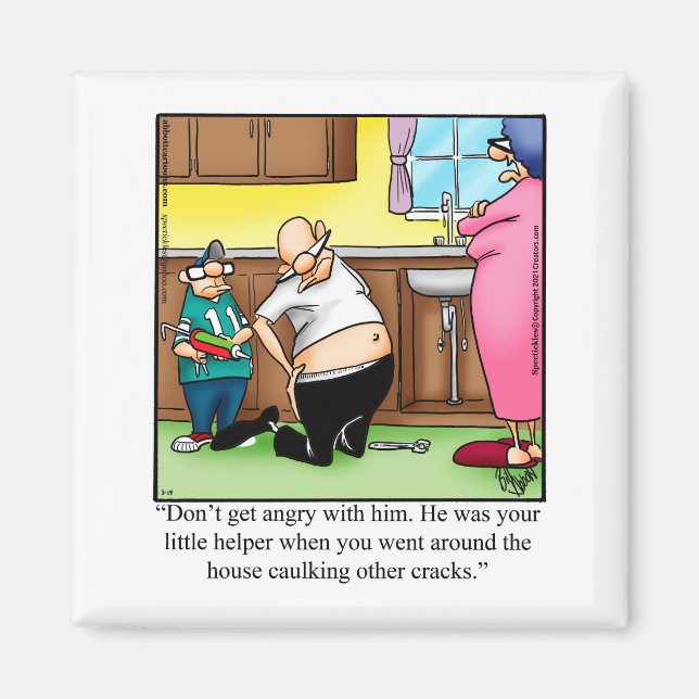 Hilarious Family Humor Magnet Gift (Front)