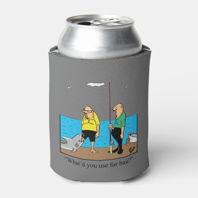 Hilarious Fishing Humor Can Cooler (Can Front)