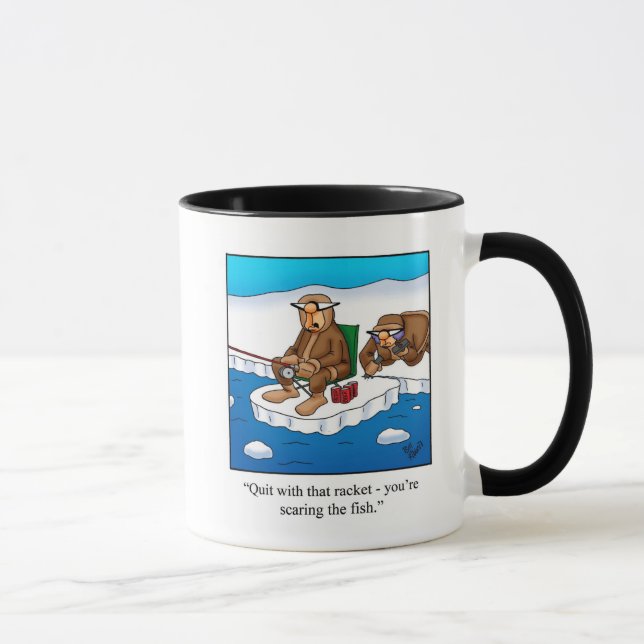 Hilarious Fishing Humor Coffee Mug (Right)