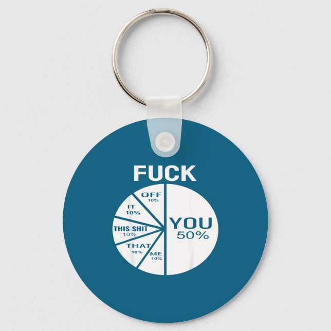 Hilarious For Cuss Word E Chart For Serial Swearer Keychain (Front)