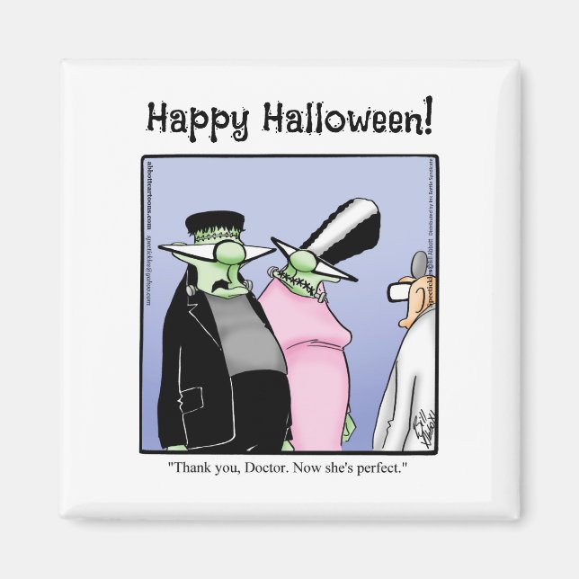 Hilarious Frankenstein Monster Humor Magnet (Front)