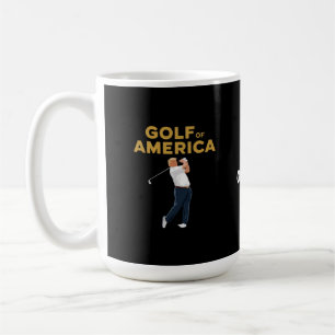 Hilarious Funny Golf of America Meme Trump Pun Coffee Mug