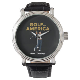 Hilarious Funny Golf of America Meme Trump Pun Watch