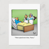 Hilarious Get Well Humor Postcard