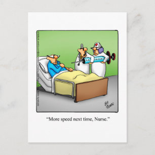 Hilarious Get Well Humor Postcard