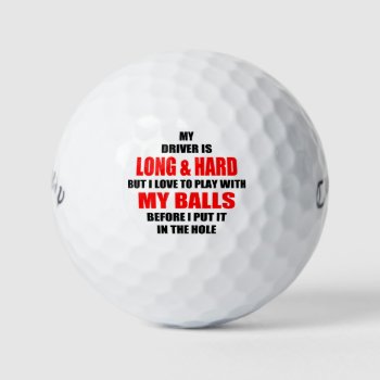 Hilarious Golf Ball Slogan by AardvarkApparel at Zazzle