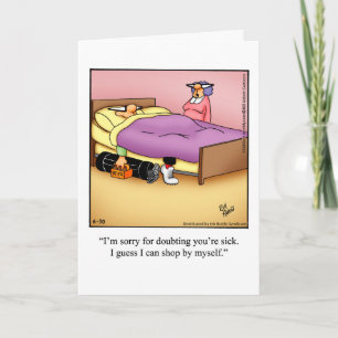 Hilarious Golf Humor Birthday Greeting Card