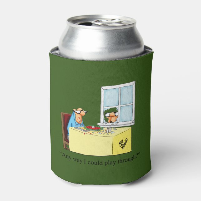 Hilarious Golf Humor Can Cooler Gift (Can Front)