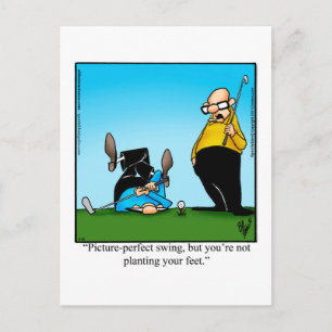 Hilarious Golf Humor Postcard