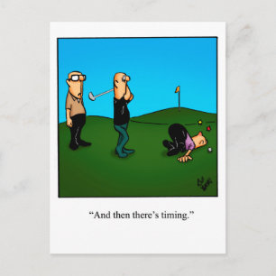 Hilarious Golf Humor Postcard