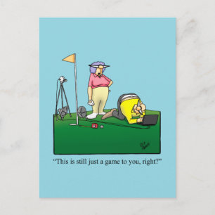 Hilarious Golf Humor Postcard