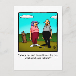 Hilarious Golf Humor Postcard