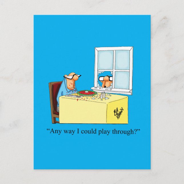 Hilarious Golf Humor Postcard (Front)