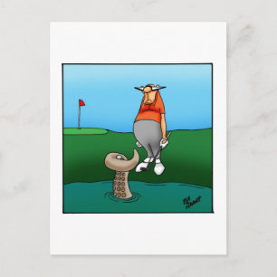 Hilarious Golf Humor Postcard