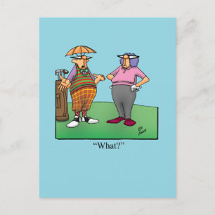 Hilarious Golf Humor Postcard