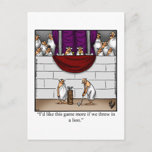 Hilarious Golf Humor Postcard