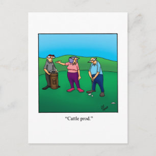 Hilarious Golf Humor Postcard