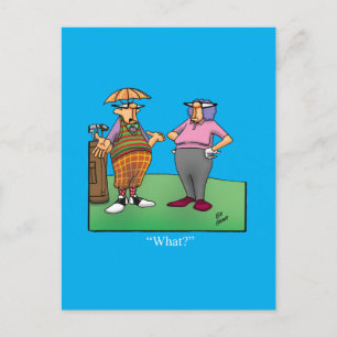 Hilarious Golf Humor Postcard