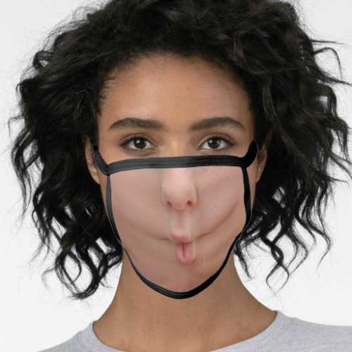 Hilarious Grimacing Mouth Funny Pout Lips and Nose Face Mask
