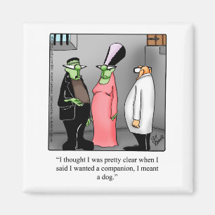 Hilarious Halloween Frankenstein Humor Magnet