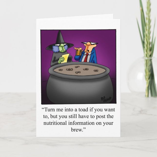 Hilarious  Halloween Greeting Card For Halloween (Front)