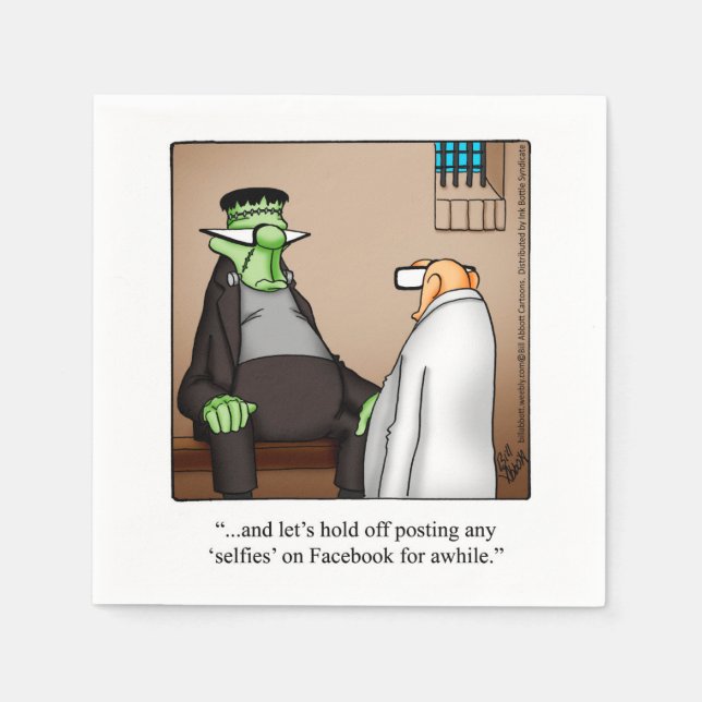 Hilarious Halloween Humor Party Napkins  (Front)