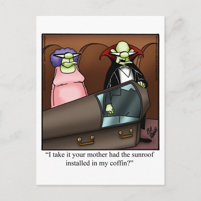 Hilarious Halloween Humor Postcard  (Front)
