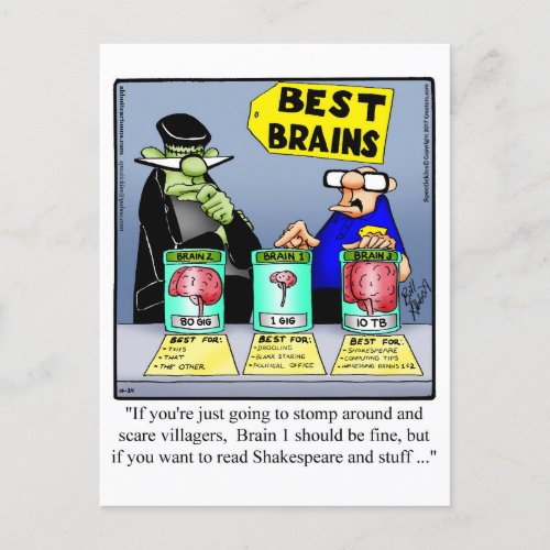 Hilarious Halloween Humor Postcard