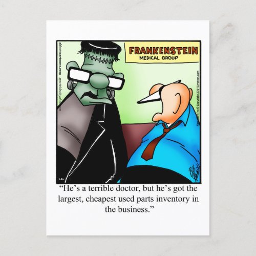 Hilarious Halloween Humor Postcard 