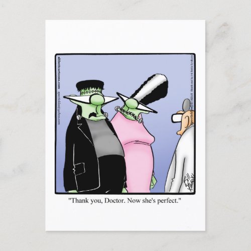 Hilarious Halloween Humor Postcard 