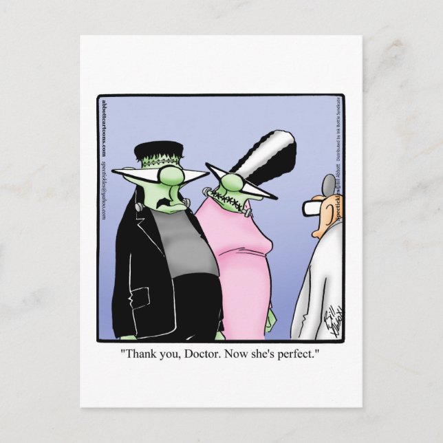 Hilarious Halloween Humor Postcard  (Front)