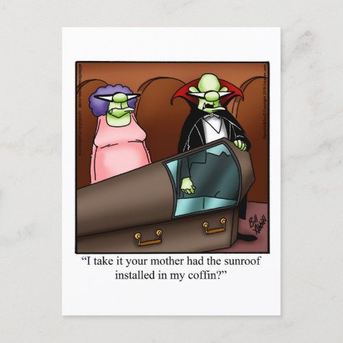 Hilarious Halloween Humor Postcard 