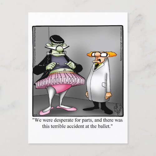 Hilarious Halloween Humor Postcard